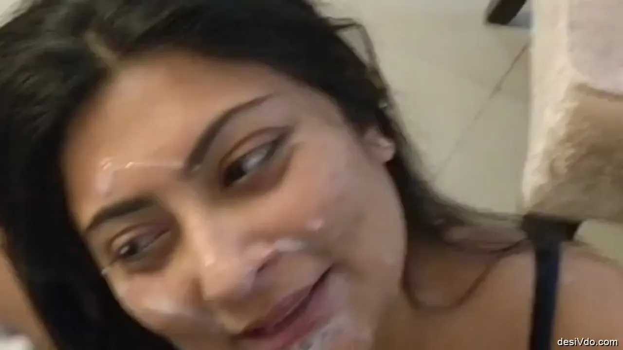 Hot milf nri bhabhi face covered with cum