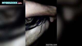 Boy fucking his hot gf while pressing her big boobs