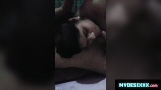 Desi bhabhi giving hot blowjob to her young lover