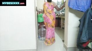 South Indian village aunty’s sexual relationship with house cleaner guy