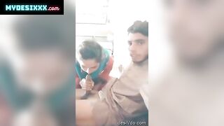 Cheater bhabhi giving handjob and blowjob to devar with clear punjabi audio