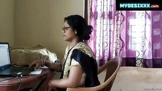 It engineer trishala bhabhi fucked with colleague on hot silk saree after a long time