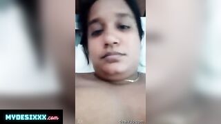 Big boobs chubby wife captured nude on bed