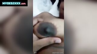 Big boobs chubby wife captured nude on bed