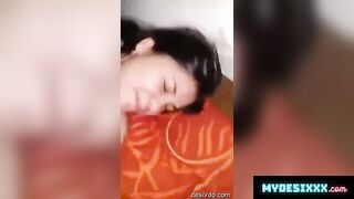 Beautiful cute newly married wife painful fucking with sexy moaning