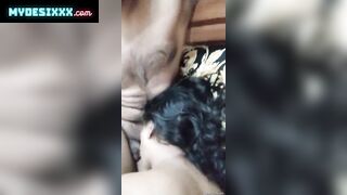 Indian couple romance and blowjob