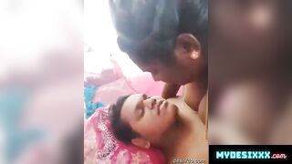 Mallu big boobs bhabhi ridding her young lover dick