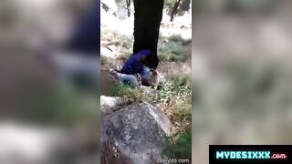 Desi pahadi village lover fuck in outdoor