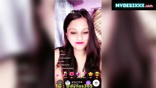 Purvi showing her boobs and pussy fingering on live show for her fans