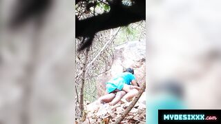 Desi couple caught fucking in jungle