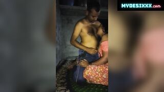 Bengali village wife fucking with hubby at night