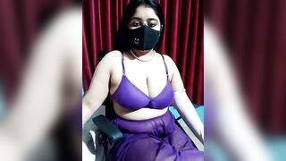 Chubby girl showing her big boobs on live show 15