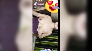 Famous youtuber cutiepie doll pressing boobs with full face