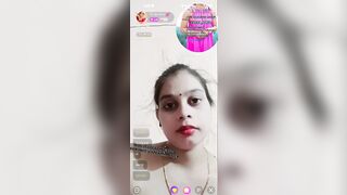 Sexy bhabhi showing boobs and pussy on tango live