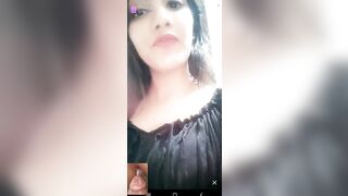 Sexy girl showing big boobs on tango live 1