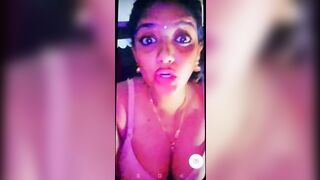 Anu showing big boobs on tango live with face