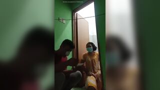 Crazy guy eating her gf dirty poo