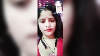 Sexy bhabhi showing big boobs on tango live