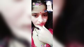 Sexy bhabhi showing big boobs on tango live