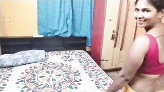 Desi sexy bhabhi cleaning bedroom