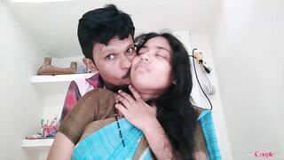 Desi couple romance front of camera