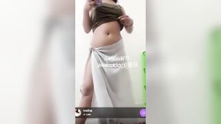 Sexy girl naked dance on videocall