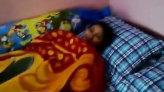 Bhabhi lying naked with blanket