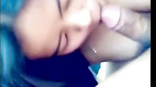 Sexy girl with her boyfriend sucking and fucking part 2