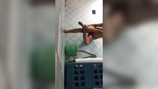 Brother capture video secretly her sister in bathroom