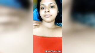 Indian sexy girl boobs selfie video