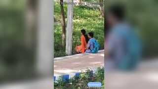 Desi young lover outdoor sex mms capture on hidden cam