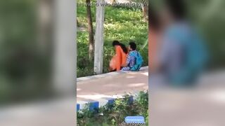 Desi young lover outdoor sex mms capture on hidden cam