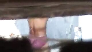 Neighbour secretly record village bhabhi bathing