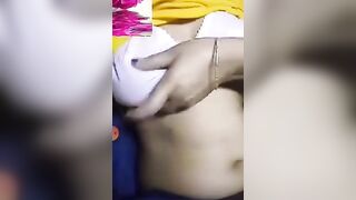 Village cute girl showing his big boobs