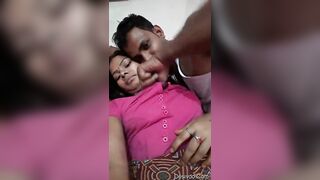 Naughty devar sucking his bhabhi big boobs