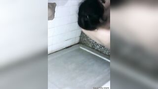 Brother fit a hidden cam in bathroom make a nude video of his sister