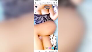 Beautiful girl showing boobs and pussy on tango live