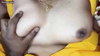 Desi milf hardcore sex with her stepson in yellow saree