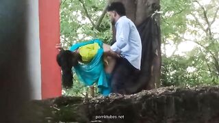 Desi college girl jungle sex in college uniform