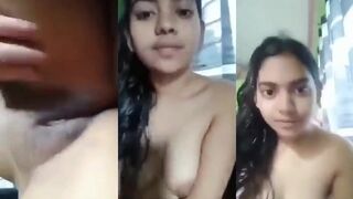 Super cute girl boobs and pussy show for bf