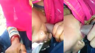 Rajasthani village bhabhi outdoor blowjob and sex mms