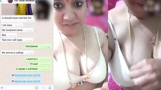 Indian wife whatsapp nude call with her secret lover