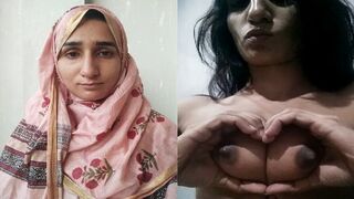 Beautiful sexy muslim girl nai banai boobs ka heart